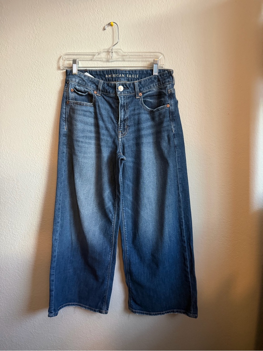 American Eagle Outfitters Men's Wide Leg Jeans - Blue Size 2